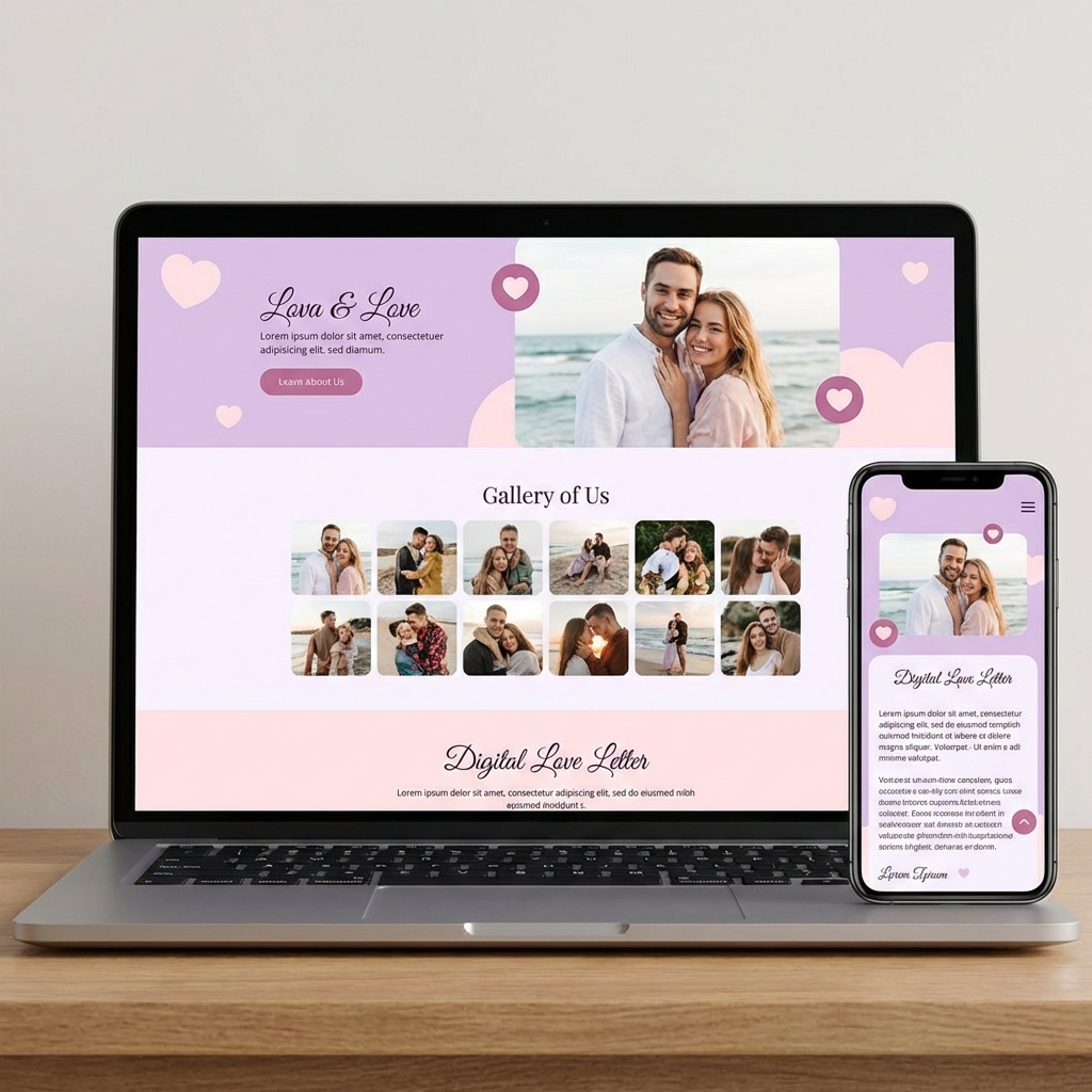 Sevgiliye Özel Web Sitesi