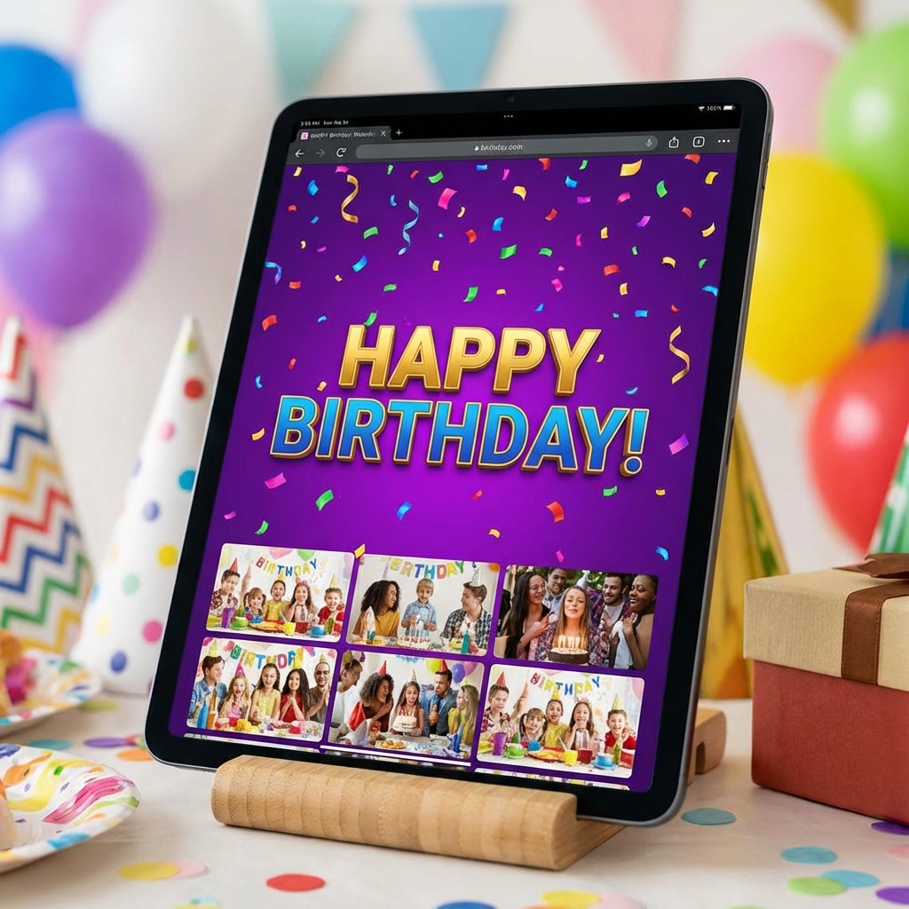 Doğum Gününe Özel Web Sitesi